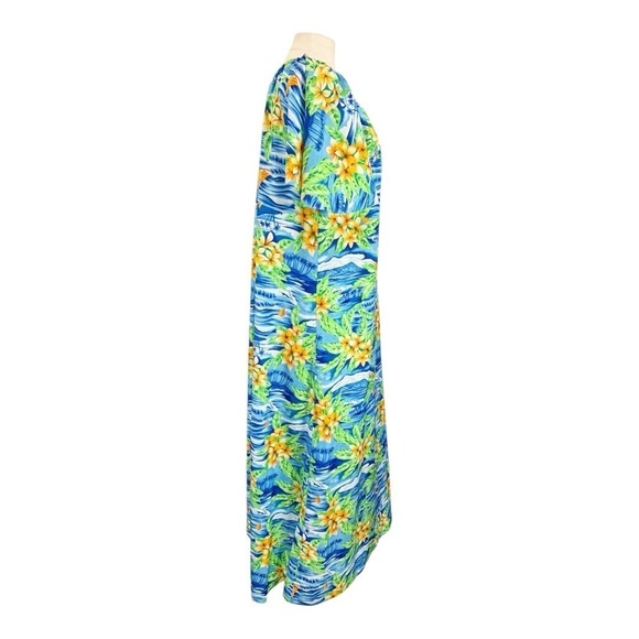 Hilo Hattie Short Sleeve Hawaiian Maxi Dress Size M/L - Picture 2 of 10
